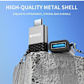 Miniatyrbild 4 av 7: BAWOO USB-C till USB OTG-Converter Adapter Kontakt grå