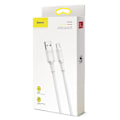 Miniatyrbild 2 av 4: USB-C 5Amp Double Ring QuickCharge Laddningskabel Baseus -50cm Vit
