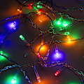 Miniatyrbild 2 av 3: Forever 8m String light multicolor 100 LED Julljus multifärg