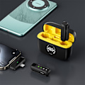 Miniatyrbild 2 av 5: WIWU 2i1 trådlös Minimikrofon Lighting + USB-C-kontakt, brusreducering med laddbox Svart