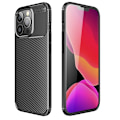 Miniatyrbild 1 av 4: Google Pixel 9a - Carbon Black Extra Stöttåligt Slim Mjuk Skal Svart