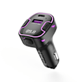 Miniatyrbild 5 av 8: XO Bluetooth FM Sändare med USB-C & USB snabbilladdare Svart
