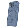iPhone 15 Pro - 2i1 Magasafe Glitter / Transparent Chrome Skal Blå