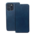 Miniatyrbild 2 av 2: iPhone 16 Plus - Mobilplånbok Smart Suede Läder fodral Marinblå Marinblå