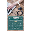Miniatyrbild 8 av 9: 4in1 USB Hub, USB 3.0 BASEUS Square Round Svart