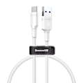 Miniatyrbild 1 av 4: USB-C 5Amp Double Ring QuickCharge Laddningskabel Baseus -50cm Vit
