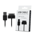 Miniatyrbild 2 av 2: USB-laddning & datakabel för Samsung Galaxy TAB -100cm FOREVER Svart
