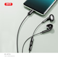 Miniatyrbild 3 av 3: XO In-Ear USB-C / TYP-C Kontakt Hörlurar med Mikrofon Svart Svart