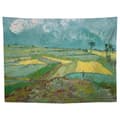 Väggbonad för sovrum, Vincent Van Gogh Abstrakt Landskapsbonad för Sovrum Estetiskt Vardagsrum Heminredning 150*130 cm field