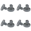 Diskmaskinskorgshjul 8-pack Mörkgrå AEG, Privileg, Zanussi 40 mm