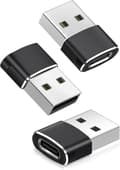 Miniatyrbillede 1 af 7: USB til USB C-adapter 3-pak, Type C hun til USB A han kabelkonverter