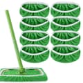 Återanvändbara moppdynor, refill kompatibel med Swiffer Sweeper mopp för hushållsstädning, tvättbara mikrofiberdynor 8-pack