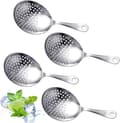 Julepsil i rostfritt stål, 4-pack cocktailsilsked för drinkar, hem, kök, bar