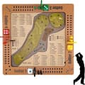 Bordsgolfspel med tärningar, handgjort bordsgolfspel med tärningar, interaktiva golfspel med intuitivt spel, flyttbara pinnar och poängsystem