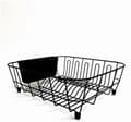 Diskställ med bestickhållare, svart 36,50 cm * 32,50 cm * 13,80 cm