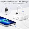 Miniatyrbilde 2 av 7: USB til USB C-adapter 3-pakning, Type C hunn til USB A hann kabelkonverter
