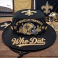 Who Dat 60-års jubilæum Boonie Hat – 60-års jubilæumshat, udendørs solhat til mænd og kvinder