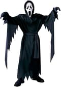 5-14 år Børne Halloween Scream Cosplay Kostume Spøgelse Børne Maskerade Kjole med Maske