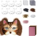 DIY Kattmask med tillbehör - Pysselkit med tillbehör