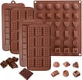 5-delt sjokoladeform, DIY silikonform, silikonsjokoladeform, godteri gelé kake bakeform