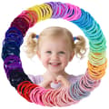 Hårelastikker til piger - 200 stk., perfekte til at binde hestehaler, et essentielt hårtilbehør til babyer og børn.