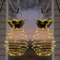 2-pack utomhussolcellslampor - 60LED vattentät solcellslampa för trädgården