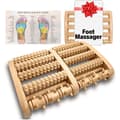 Fotmassage Roller för Lindring av Plantar Fasciit - Trämassage Roller för Fothälsa Stimulerar Reflexer