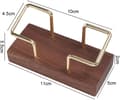 Miniatyrbillede 2 af 5: Skrivebord Træ Visitkort Organizer Tilbehør til Konferenceborde 11x5cm Mørkebrun