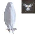3Dwhite Bald Eagle Djur LED Vägglampa, Kreativ Hartsskulptur, Atmosfärrendering för Studierum, Sovrum, Matsal, Trappa, Hall, Bar