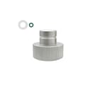 CO2 Adapter CO2 Cylinderadapter, Professionell Direkt Ersättning Snabbkopplingsbeslag för Sodamaskinstillbehör silver