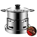 Alkoholspis för hot pot, campingkök, gasspis, ingen ström krävs, campingkokare (18 cm)