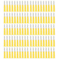 Miniatyrbild 1 av 5: 100 st Horn Banankontakt Mässing Zinklegering ABS Svetsade Banankontakter för Lastbilsbatterier 4mm Gul