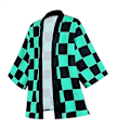 Miniatyrbild 2 av 5: Bästa Rabatt Anime Cosplay Kostym Demon Slayer Kimetsu No Yaiba Haori Kimono Agatsuma Zenitsu Kochou Shinobu Sommarjacka Skjorta Anime Kläder D XL