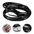 Miniatyrbillede 4 af 4: 32m Patio Møbel Reparation Højstyrke Plast Rattan Vikle Kit Flad Bærbar Ny Black