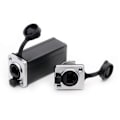 Miniatyrbilde 2 av 5: Vanntett RJ45 8P8C Ethernet-kontakt Hunn til Hunn Jack Nettverk Rett Kobling Panelmonteringskontakter Adapter(B)