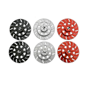 Miniatyrbilde 3 av 5: 4 stk. Metall 1:10 Simuleringsbremseskive RC Bil Oppgraderingsdeler Tilbehør for Axial RBX10 Sølv
