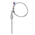 Miniatyrbilde 5 av 5: Termoelement K Type 0?400 3/8 NPT 8x100mm Temperaturfølerprobe i rustfritt stål 1m / 3.28ft
