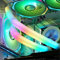 Miniatyrbillede 3 af 5: 2 stk. Desktop Case Vandkøling Rør Adresserbar 5V 3PIN ARGB Lysende Computer Case Vandkøler Radiator Slange DIY Dekoration Gaming PC Tilbehør