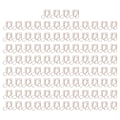 Miniatyrbillede 1 af 5: 100 stk. Papirclips Multifunktionelle Innovative Søde Form Rustfri Elektropletterede Metal Papirclips til Dokumentklassificering