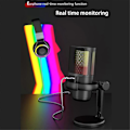 Miniatyrbild 5 av 5: Gaming RGB Mikrofon, USB PC-mikrofon för streaming, poddar, inspelning, kondensatormikrofon för dator på //