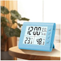 Miniatyrbild 2 av 5: LED Display Elektronisk Klocka med Dag och Datum Stereo Digital Display Snooze Väckarklocka Inomhustemperatur Bordsklocka, C