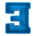 Miniatyrbillede 1 af 2: Alphabet Kagebageform Engelsk Bogstav Silikoneform 3d Alfabet Bogstav E