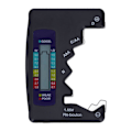 Miniatyrbild 1 av 5: Digital batteritestare ABS LCD-skärm Knappcellsbatterikontroll för 1,5V 9V Mätning Svart