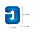 Miniatyrbillede 3 af 3: Alphabet Kagebageform Engelsk Bogstav Silikoneform 3d Alfabet Bogstav G