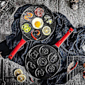 Miniatyrbillede 4 af 5: Dyrepandekagepander 7 Unikke Søde Dyreforme Non-stick Bagepander (blå) (q) black