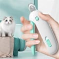 Miniatyrbillede 5 af 5: Katte Negleklippere med Fil Rustfrit Stål Bærbar Præcis Blodlinje Positionering Justerbart Hul Kæledyrstilbehør, B