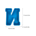 Miniatyrbillede 2 af 2: Alphabet Kagebageform Engelsk Bogstav Silikoneform 3d Alfabet Bogstav N
