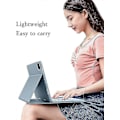 Miniatyrbillede 4 af 5: Ipad 9. generation 8. 7. generation 10,2 tommer/air 3 Pro 10,5 tommer tastatur etui med touchpad sødt rundt tast farvetastatur aftageligt Bluetooth touch-tast Pink