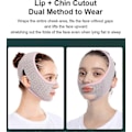 Miniatyrbild 3 av 5: Skönhetsmask för ansiktsformning under sömn, V-linjeformande masker, V-linje lyftmask Ansiktsbantningsrem, dubbelhakreducerare, Haklyftmask Ansiktslyftbälte 2Pcs