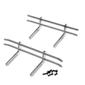 Miniatyrbilde 1 av 5: Metall Fremre Bakre Støtfanger for 1/10 RC Crawler Axial TRX4 SCX10 90046 90047 Oppgraderingsdeler Sølv